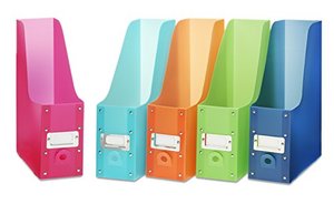 lot 20997 image: Lot of 2 - 10 Total, Whitmor Magazine Organizers, Set of 5, Multicolor