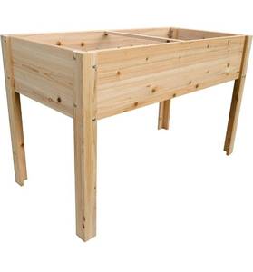 lot 1630 image: Cedar Raised Planter Box with Legs - Elevated Outdoor Patio Cedar Garden Bed Kit to Grow Herbs and Vegetables - Unmatched Strength Lasts Years, Natural Rot-Resistant Wood (4x2) from Boldly Growing
