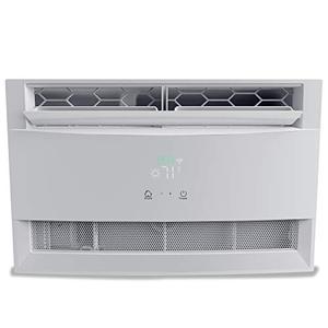lot 1636 image: Freo 12,000 BTU Window Air Conditioner  Sleek, Modern Design  Energy Star  LED Display  Follow Me Remote  Automatic Louvers  Dehumidifier  AC for Rooms up to 550 Sq. Ft  FHCW121ABE