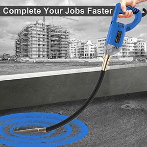 lot 11021 image: IMAYCC 6.6FT Electric Concrete Vibrator 1300W Handheld Concrete Vibrators 110V 13000 VPM With Long Copper Rod Concrete Tools