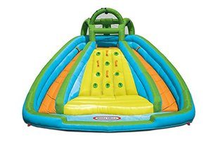 lot 11044 image: Little Tikes Rocky Mountain River Race Inflatable Slide Bouncer Multicolor, 161.00L x 169.00W x 103.00H --- Weight 50.00lbs.