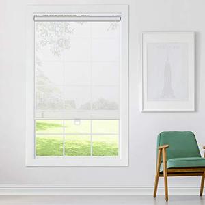 lot 11052 image: Keego Custom Cordless Light Filtering Privacy Window Shades, Free-Stop Spring Roller Blinds for Windows for Living RoomBedroomNurseryOffice and More White Light Filtering,34 W x 72 H(Inch)