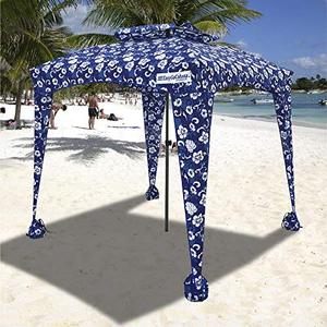 lot 11069 image: EasyGo Cabana - 6 X 6 - Beach & Sports Cabana Keeps You Cool and Comfortable. Easy Set-up and Take Down. Large Shade Area. More Elegant & Classier Than Beach Umbrella