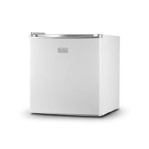 lot 11080 image: BLACKDECKER BCRK17W Compact Refrigerator Energy Star Single Door Mini Fridge with Freezer, 1.7 Cubic Ft., White