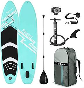 lot 11082 image: Premium Inflatable Stand Up Paddle Board (6 inches Thick) with Durable SUP Accessories & Carry Bag  Wide Stance, Surf Control, Non-Slip Deck, Leash, Paddle and Pump , Standing Boat for Youth & Adult