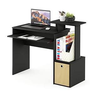 lot 11101 image: Furinno Econ Multipurpose Home Office Computer Writing Desk, BlackBrown