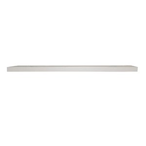 lot 11123 image: InPlace Shelving 9084672 60 in W x 7.75 in D x 1.25 in H Slimline Floating Wall Shelf with Invisible Brackets, White