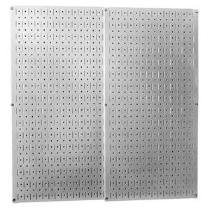 lot 11139 image: Galvanized Steel Metal Pegboard Pack - Two Pegboard Tool Boards
