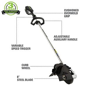 lot 11141 image: Greenworks Pro 80V 8 inch Brushless Edger, Battery Not Included ED80L00