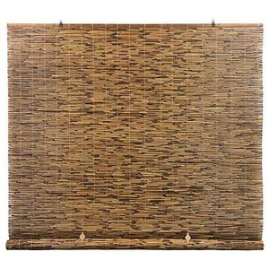 lot 11156 image: Radiance Cord Free, Roll-up Reed Shade, Natural, 72 x 72, Cocoa