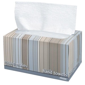lot 54905 image: Box of 4, Kleenex Ultra Soft Hand Towels, POP-UP Box, White, 70Box