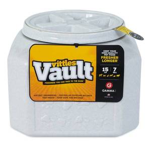 lot 54951 image: Gamma2 Vittles Vault Outback Pet Food Storage Container, Grey, 15 Lb