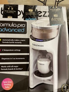 lot 54956 image: Baby Brezza FRP0046COM Pro Formula Dispenser Machine White Black Digital LCD