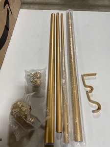 lot 54973 image: gold curtain rod