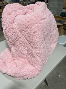 lot 54975 image: Pink weighted blanket