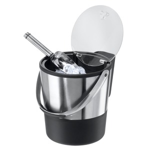 lot 54981 image: Oggi Stainless Steel Double Wall Ice Bucket and Scoop - 3.8 Liter