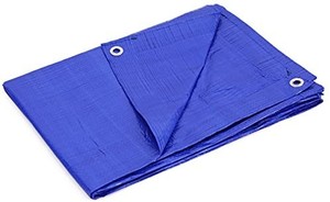 lot 12929 image: Kotap 20-ft x 40-ft General Purpose Blue Poly Tarp, Item TRA-2040