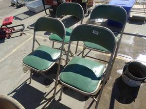 lot 1701 image: set of 4 folding chairs