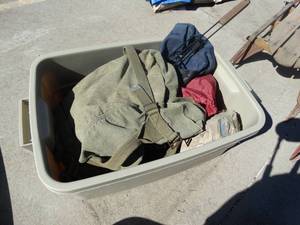 lot 1729 image: Lot of camping itemscookwarebag & misc.
