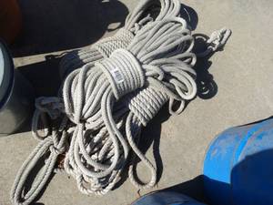 lot 1762 image: 3 large rolls of climbing rope