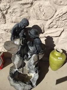 lot 1823 image: Kids playing water fountain w pump