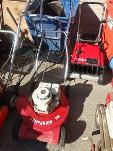 lot 1843 image: Companion gas lawn mower