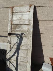 lot 1859 image: Vintage all wood door