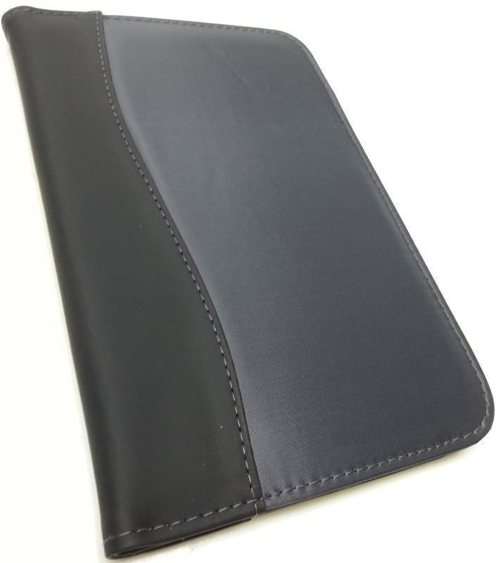 lot 9128 image: Norwood Jr writing pad binder w handy pockets and very nice looking Grey cover.