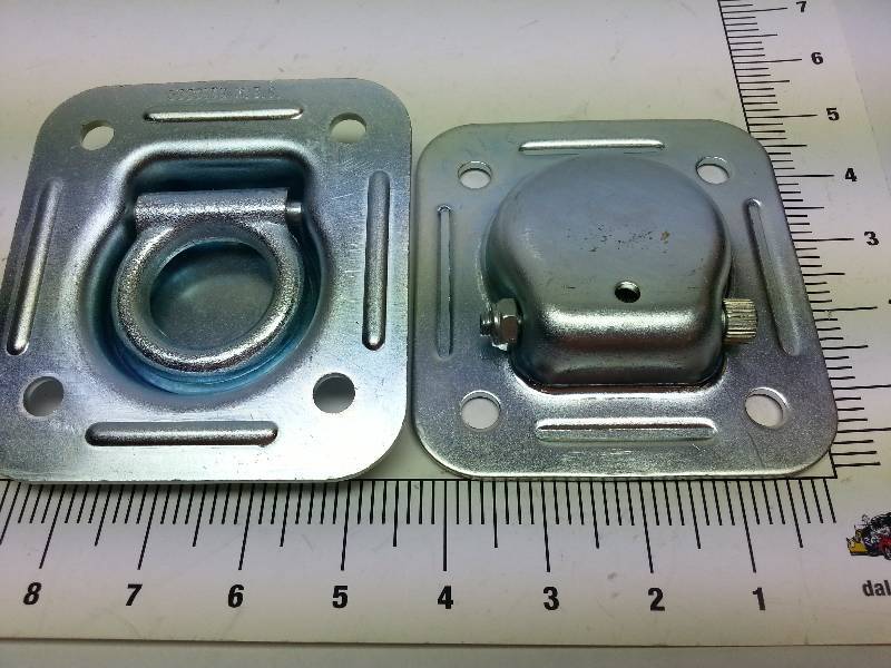 lot 8900 image: New pair of race car, utility or hot rod HD Flush mounted 4-12 X 4-78 5,000 lbs recessed in floor