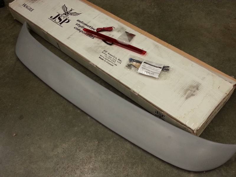 lot 8903 image: New JSP Spoiler 63202 Wing 1996 thru 19988 Mazda Protege Custom Spoiler with LED brake lighting