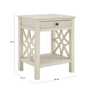 lot 44282 image: Linon Home Decor End Table Antique White