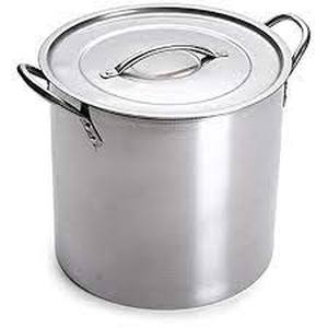 lot 44294 image: 5 Gallon Stainless Steel Stockpot wLid