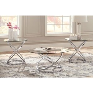 lot 1039 image: Signature Design by Ashley Hollynyx Living Room Table Set