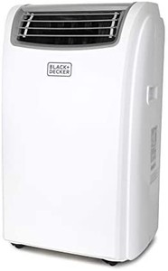 lot 1058 image: BLACKDECKER BPACT14WT Portable Air Conditioner with Remote Control, 7,700 BTU DOE (14,000 BTU ASHRAE), Cools Up to 350 Square Feet, White