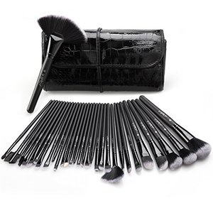 lot 1063 image: Makeup Brushes, USpicy 32 Pcs Premium Synthetic Professional Makeup Brushe Set Essential Cosmetics With Case, Face Eye Shadow Eyeliner Foundation Blush Lip Powder Liquid Cream Blending Brush-Black