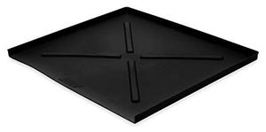 lot 3041 image: Camco 20.5-Inches x 24-Inches Dishwasher Drain Pan, Black - Protects Your Floor, Cabinets and Walls from Leaking Dishwashers - Directs Water to the Front for Easy Leak Identification (20601) - 2 pk