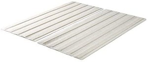 lot 3047 image: Solid Wood Bed Support Slats  Fabric-Covered  Bunkie Board, Twin