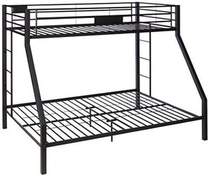 lot 3048 image: ACME Limbra Twin XLQueen Bunk Bed - 38000 - Sandy Black - Incomplete (Box 2 of 2 Only)