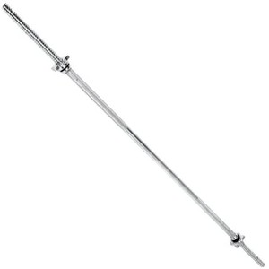 lot 3054 image: 60-Inch Solid Threaded Standard Barbell, Chrome