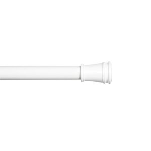 lot 3728 image: Kenney� Rogers 58 Twist & Fit�� No Tools Tension Window Curtain Rod, 48-84, White