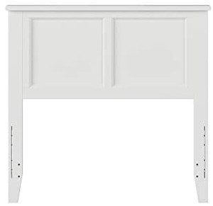 lot 5489 image: Atlantic furniture Madison headboard, Twin, white