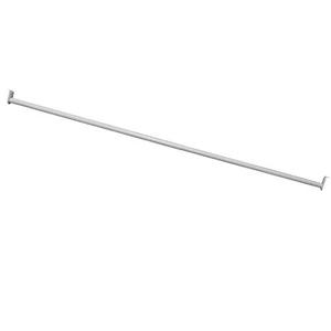lot 5492 image: Design House 205849 Adjustable Closet Rod, 72-120, White, inch to 120-inch