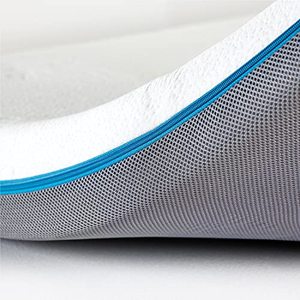 lot 5504 image: Bedsure Memory Foam Mattress Topper - Queen Size 4 inch S-Curve Ergonomic High Density Topper for Queen Bed with Breathable Removable Bamboo Cover (Queen, 60X80X4)