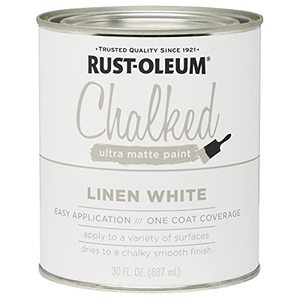 lot 7140 image: Rust-Oleum 285140 Ultra Matte Interior Chalked Paint 30 oz, 30 Fl Oz (Pack of 1), Linen White