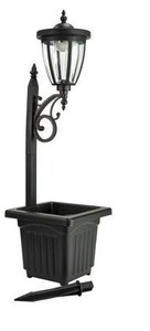 lot 7074 image: SunRay Cambrian Multi Function Solar Lamp Post and Planter, Wall Mount, Stake Light