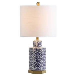 lot 7086 image: Jonathan Y Diana 23.5 Ginger Jar Ceramic, Metal Led Table Lamp