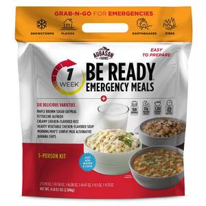 lot 7114 image: Augason Farms Be Ready 1-Week 1-Person Emergency Food Supply