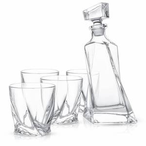 lot 7165 image: JoyJolt Atlas Whiskey Decanter Set of 5 (Actual Items Defer From Stock Photo)