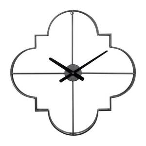lot 7169 image: CosmoLiving by Cosmopolitan Black Metal Glam Wall Clock