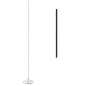 lot 7200 image: Iris 59.5 LED Integrated Floor Lamp, Chrome by JONATHAN Y